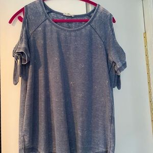 Cold Shoulder tee with Nautical Detail